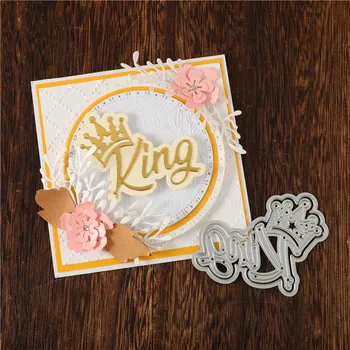 

DiyArts King Queen Letter Dies Crown Word Metal Cutting Dies New 2020 For Card Making Scrapbooking Embossing Craft Dies Cuts