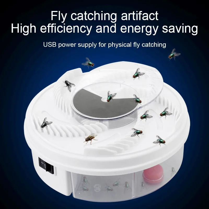 Details about   Electric Fly Trap Device w/Trapping Food Safe USB Cable Insect Pest Fast Killer 