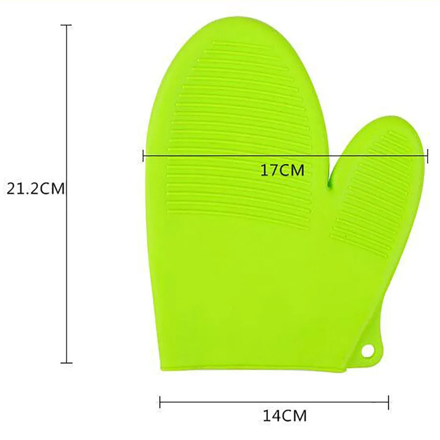 Microwave Oven Mitts Silicone Kitchen Gloves Waterproof Hot Heat Resistant Silicon BBQ Grill Glove Cooking Mitts Baking Grilling