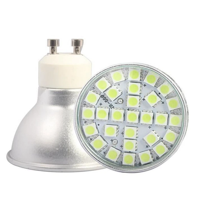 10X GU10 Bulb Lamp 5W LED Bulb Spot Light LED 29 SMD 5050 LED Lamp Super Bright 400-420LM Cold White AC195-240V