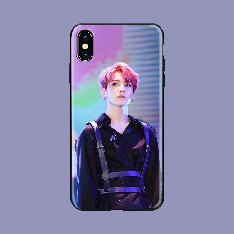 Мягкий силиконовый черный чехол для телефона kim namjun KPOP Mans для iPhone 5 5S SE 6 6s 7 8 plus X Xs XR max Jimin kim minyun