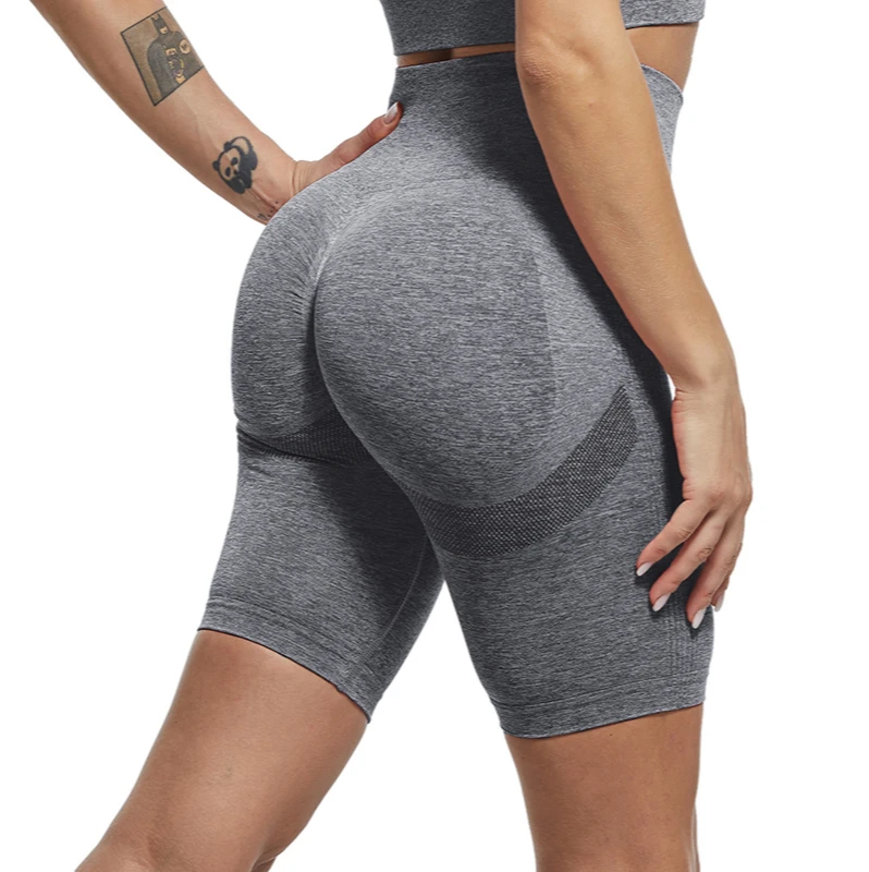 SKOVOR Seamless Shorts Sports Fitness Stretch Shorts Push Up Sexy Woman High Waist Cycling Short Femme Workout Tight Shorts 15