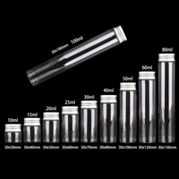 12pcs 10ml 15ml 20ml 25ml 30ml 40ml 50ml 60ml 80ml 100ml Glass Bottles With Aluminum Caps Empty Glass Spice Bottle For Art Craft 1