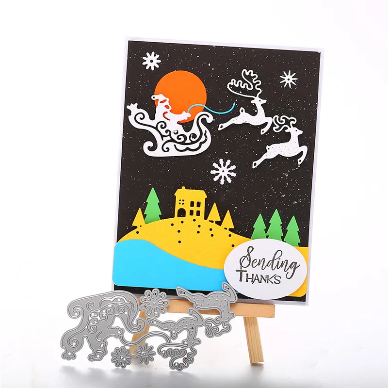 

Eastshape Santa Claus Metal Cutting Dies New 2019 for Card Making Scrapbooking Dies Embossing Cuts Stencil Craft Christmas Dies