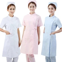 Высокое качество короткий и полный рукав спа костюм больничной медсестры женское платье Медицинские костюмы Твердые Скраб Топы клиника одежда