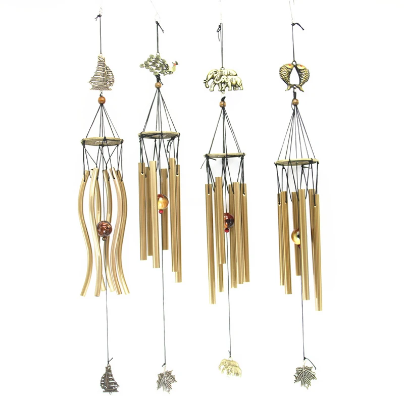 Lucky Wind Bell металлический антикоррозийный подвесной дом балкон декоративный орнамент подарок
