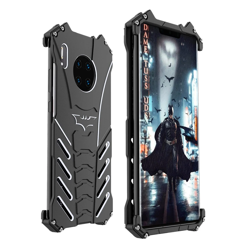 Batman Element Aluminum Metal Case For Huawei Mate 30 Pro Coque Slim Hard Shockproof Back Cover Case For Huawei Mate 30 Pro 5G