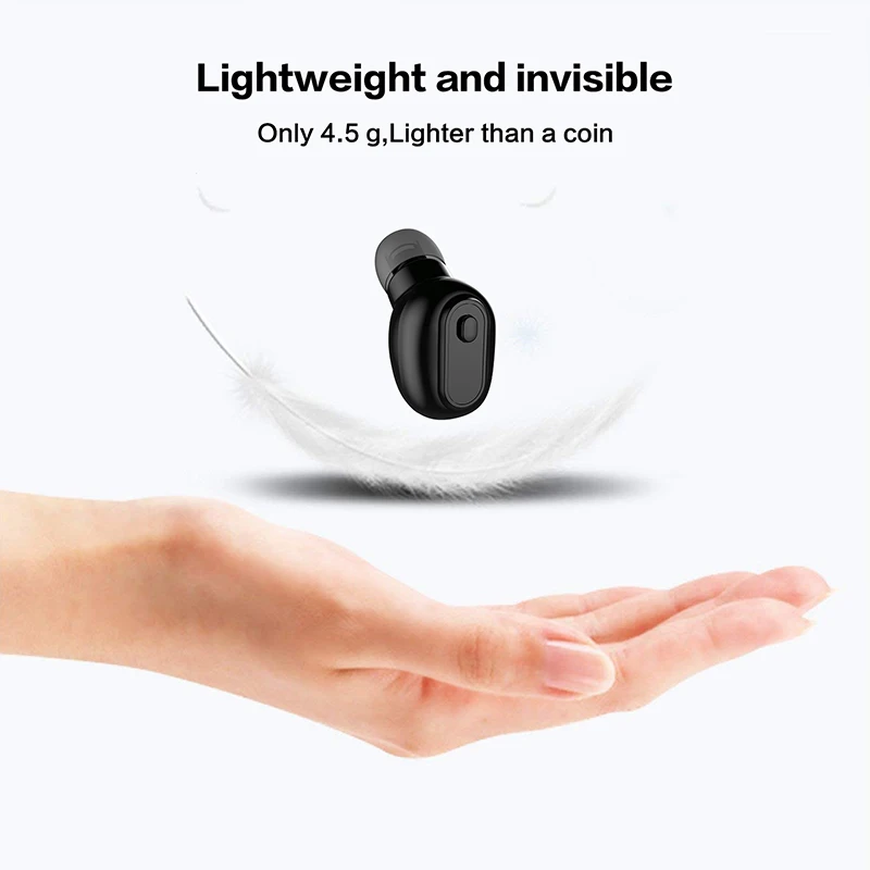 Мини беспроводные Bluetooth наушники спортивные Handsfree Музыкальная гарнитура с USB