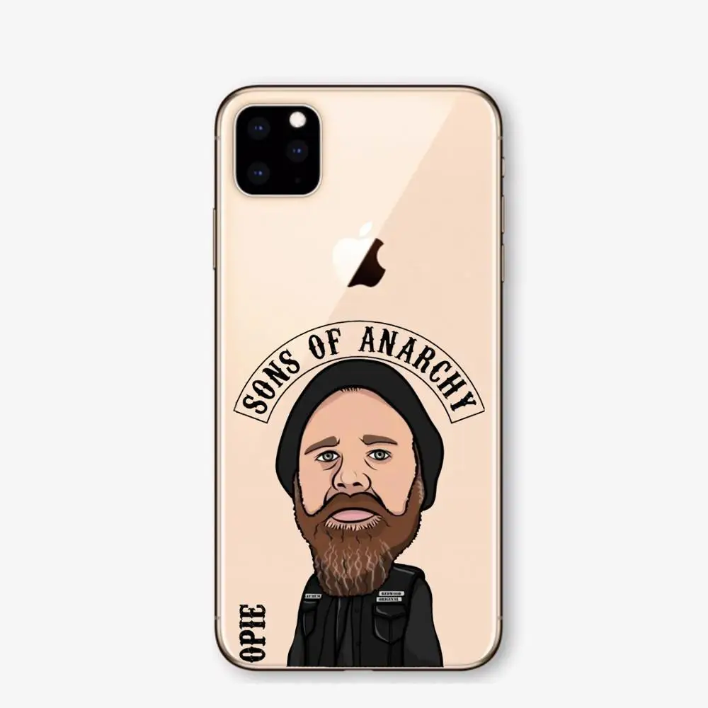 Американский ТВ сыновья анархия Мягкий ТПУ чехол для телефона iPhone 11 11Pro 5 SE 6 Plus 7 7plus 8 Plus X XS XSMAX XR чехол