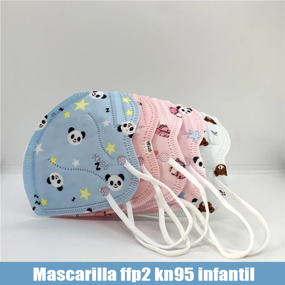 3-15 años FPP2 máscaras niños máscara de FFP2 lindo Panda de dibujos animados Mascarilla CE aprobado ffp2mask niños KN95 máscara protectora