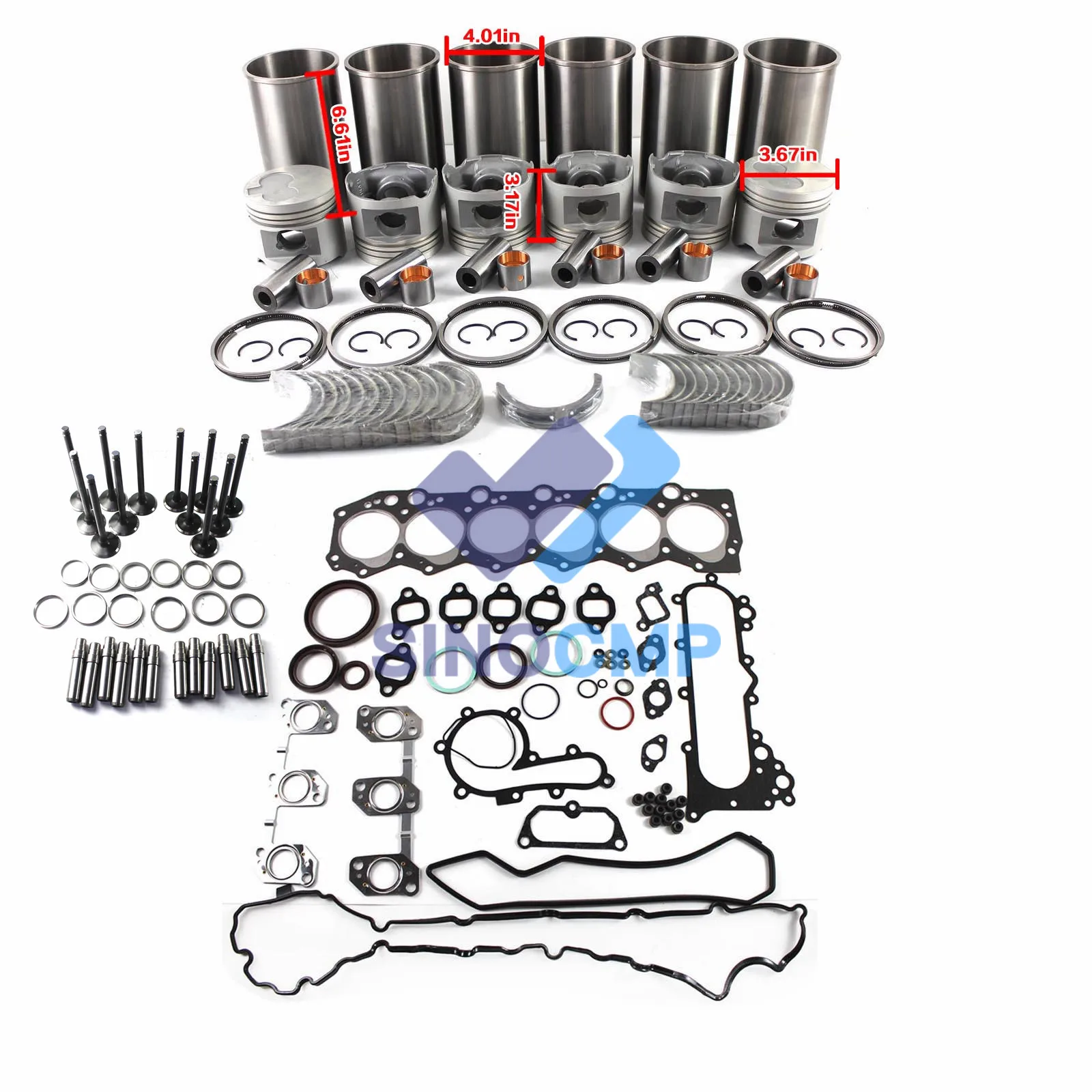 1HZ Engine Overhaul Rebuild Kit for Toyota LANDCRUISER HZJ75 HZJ80