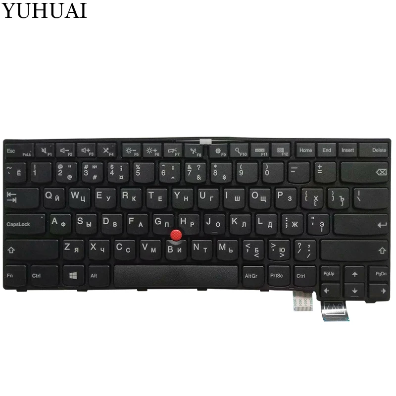 Черный Новая русская клавиатура для ноутбука lenovo Thinkpad 13 2nd(20J1-20J2) новая S2(2nd Gen 20J3) T460S T470S RU Клавиатура без подсветки - Цвет: Черный
