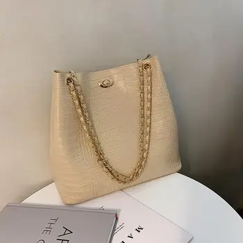 

Hot Sales Personality Lady Top-Handle Trend Girl Famale Composite Bag Tote Vintage Women Classic Handbags Crocodile For Women