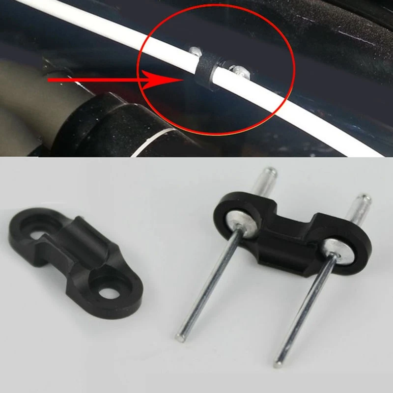 5PCS Bicycle Brake Wire Line Pipe Buckle Wire Tube Clamp Steel Fixed Ring Gear