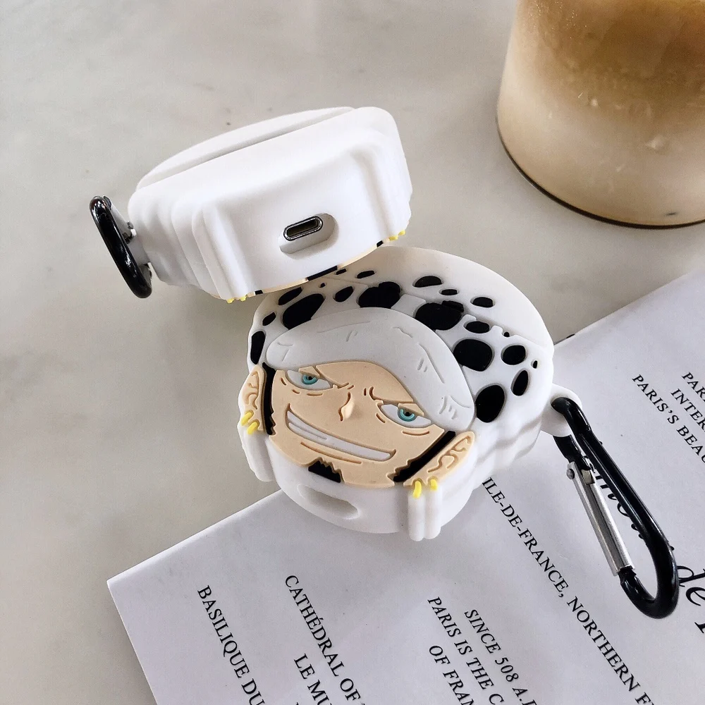 Для apple, bluetooth-гарнитура, японское аниме, цельный Trafalgar, чехол для наушников для airpods 1 2, мягкий силиконовый защитный чехол