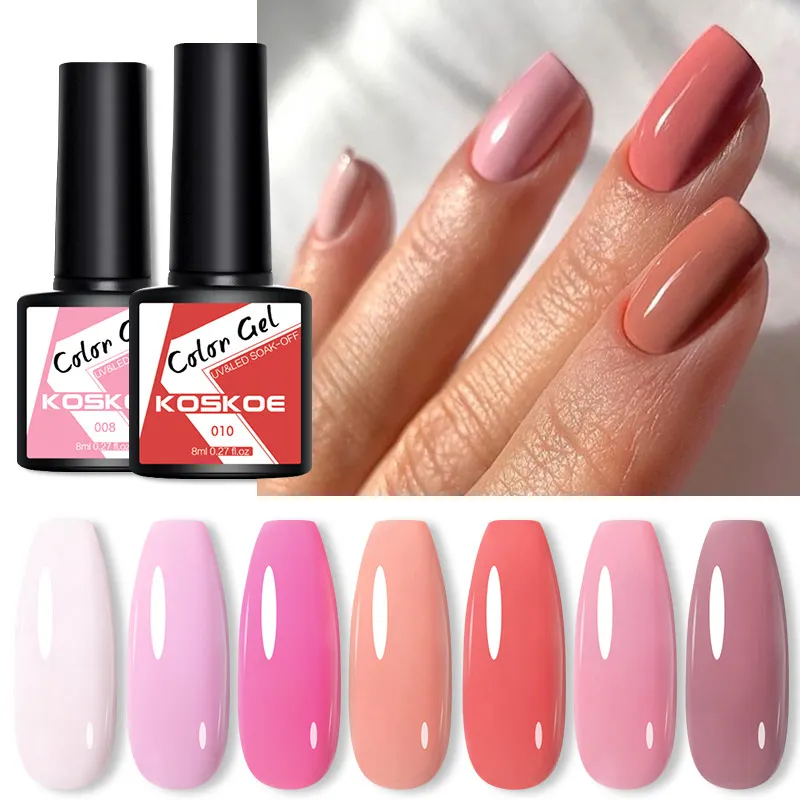 Lemooc Nail Gel Polish Bright Colors Neno Soak Off Semi Permanant Nail