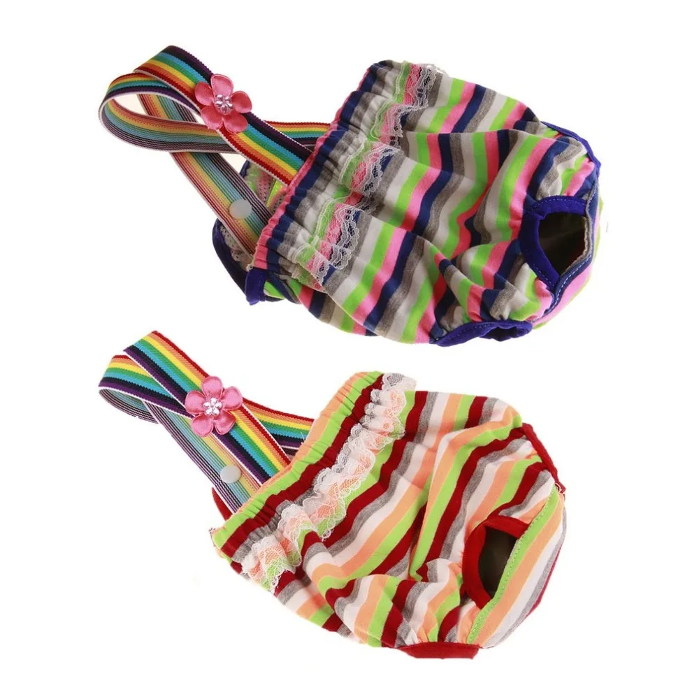 New Cute Pet High Quality Dots Pattern pet clothing Dog Pet Pants Panties Brief Bitch At The Time For Pet Girl Clothes