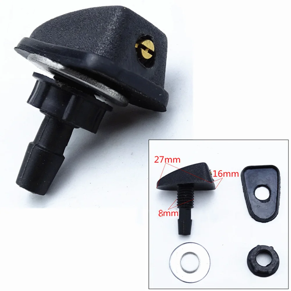 

Car Universal Windshield Washer Sprinkler Motors windshield washer wiper fan shaped nozzle cover water outlet nozzle adjustment