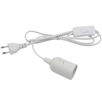 

E27 Hanging Easy Control Extension Indoor Home Base Plug Power Cable Light Bulb Socket Wire Decorative Holder With Switch