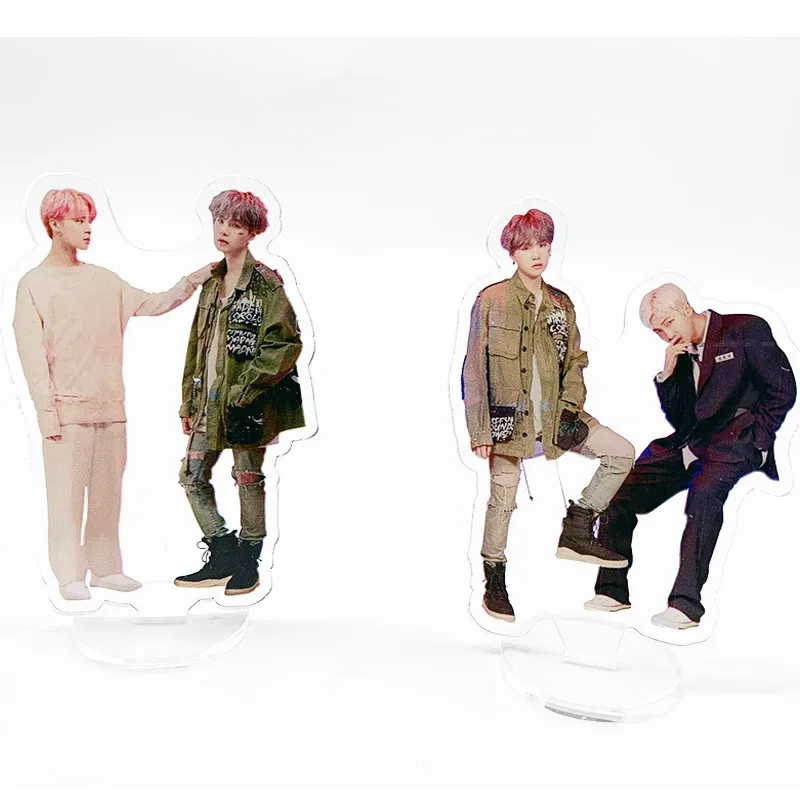 KPOP Bangtan мальчики прозрачный Стенд фигура доска карта душа Persona JUNG KOOK JIMIN креативный декор стола FESTA мальчик с Luv