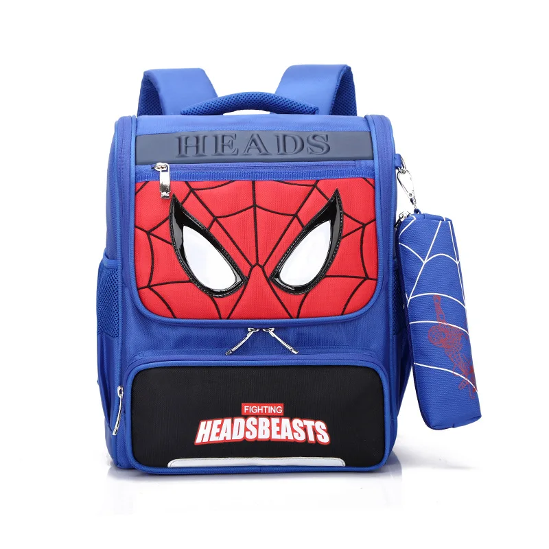 

New Style Young STUDENT'S CHILDREN'S Cartoon 3D Spider-Man School Bag Kindergarten 1-3 Grade Backpack Preschool School Bag