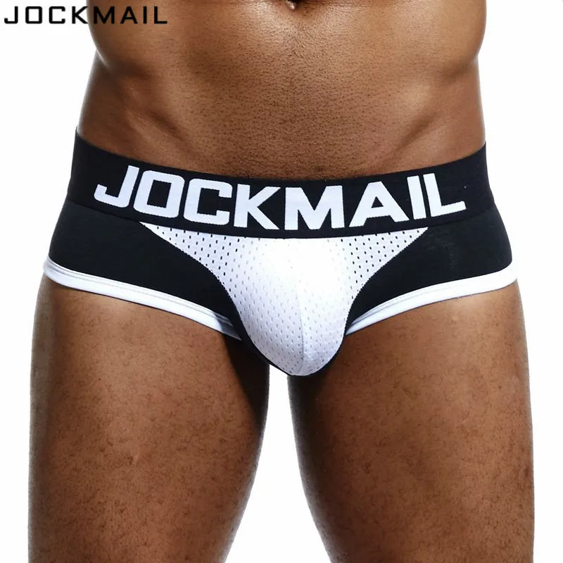 Трусы боксеры JOCKMAIL мужские сетчатые Брендовое нижнее белье дышащие трусы с