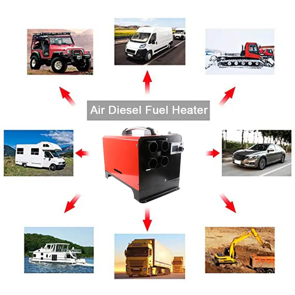 Вспомогательный нагреватель 12 В стояночный воздушный топливный масляный автомобильный нагреватель машина автомобильный топливный нагреватель 5 кВт 12 В 24 В для грузовиков, автобусов, лодок, обогрев салона