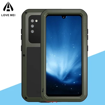 

Love Mei Metal Tempered glass Full Protective Cover For Samsung Galaxy A41 Case Heavy Duty Armor Shockproof Waterproof