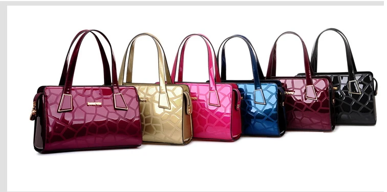 Модная лакированная кожаная сумка с тиснением, женская сумка через плечо, женская сумка для мамы, роскошные сумки, сумки через плечо для женщин