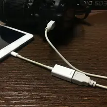 OTG кабель конвертер данных для iPhone iPad разъем для клавиатуры USB кабель наушники конвертер Электрический фортепиано адаптер 500MA