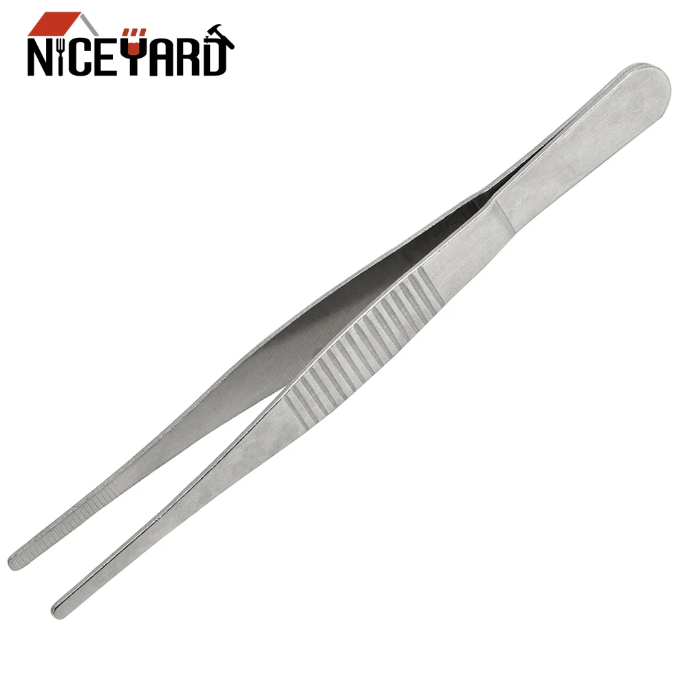12.5CM Straight Tweezer Stainless Steel Barbecue Food Tong