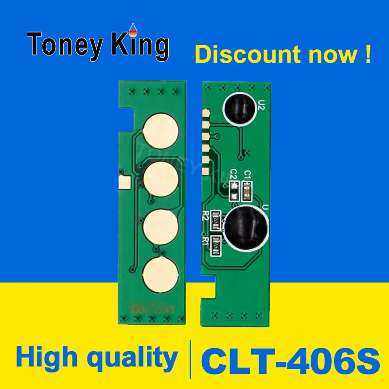 Toney universal(король CLT-406S чип черного тонера для samsung CLP 360 365 C410W C460W C460FW CLX 3305 clx-3305fw обломоки картриджа для принтера