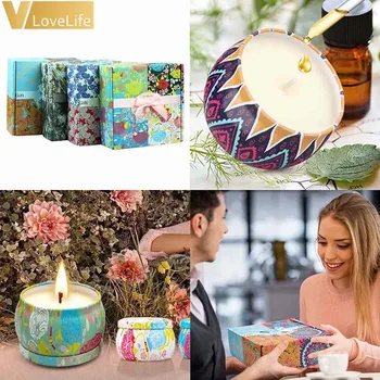 

Scented Candles, Natural Soy Wax Aromatherapy Candle Gift Set Pack of 4, 4.40z, 100% Soy Wax