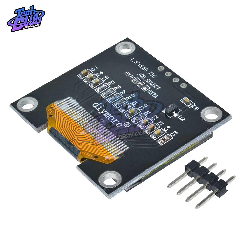 Модуль O LED диагональю 1 3 дюйма белый серийный 128X64 светодиодный ЖК дисплей модуль