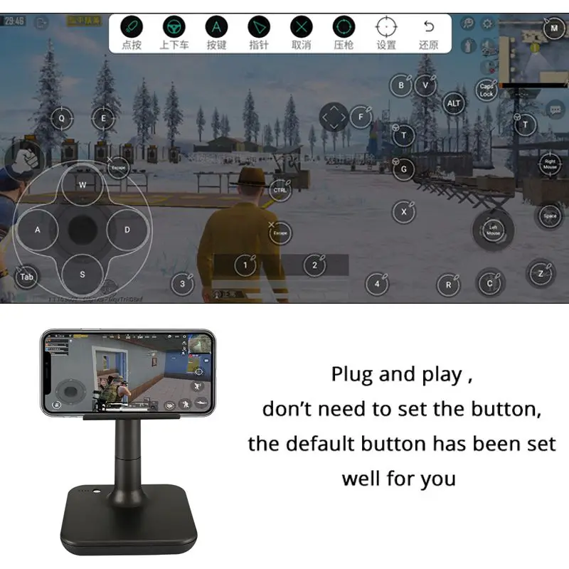  5th Generation G3 Phone Tablet For Knives Out Shooting Game PUBG Game Plug And Play Mouse Keyboard 