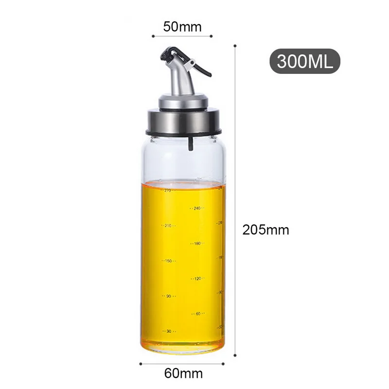 Качество Пособия по кулинарии бутылка приправы маслораспределительное устройство Стекло оливковое масло соус, уксус бутылочный носик Кухня аксессуары 200 мл/300 мл/500 мл
