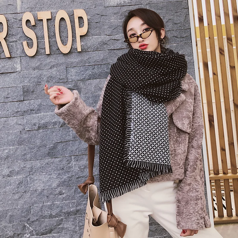 style 1 Новинка, зимний кашемировый шарф для женщин, толстые шали, женские шарфы, модные пашмины, одеяло, качественная бандана, хиджаб - Цвет: style 1