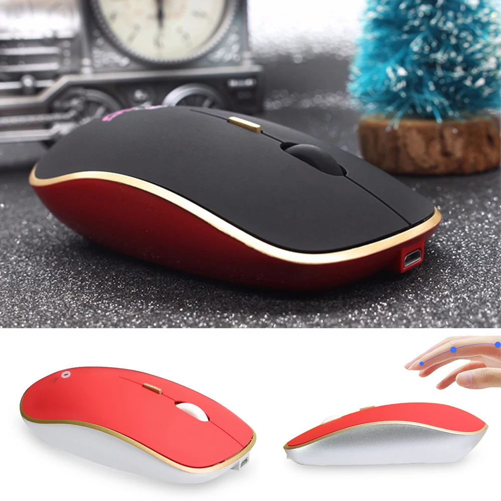Optical Wireless Rechargeable USB Mouse for Macbook Acer HP Lenovo Auas Mac Laptop Computer PC Mice Receiver | Компьютеры и офис