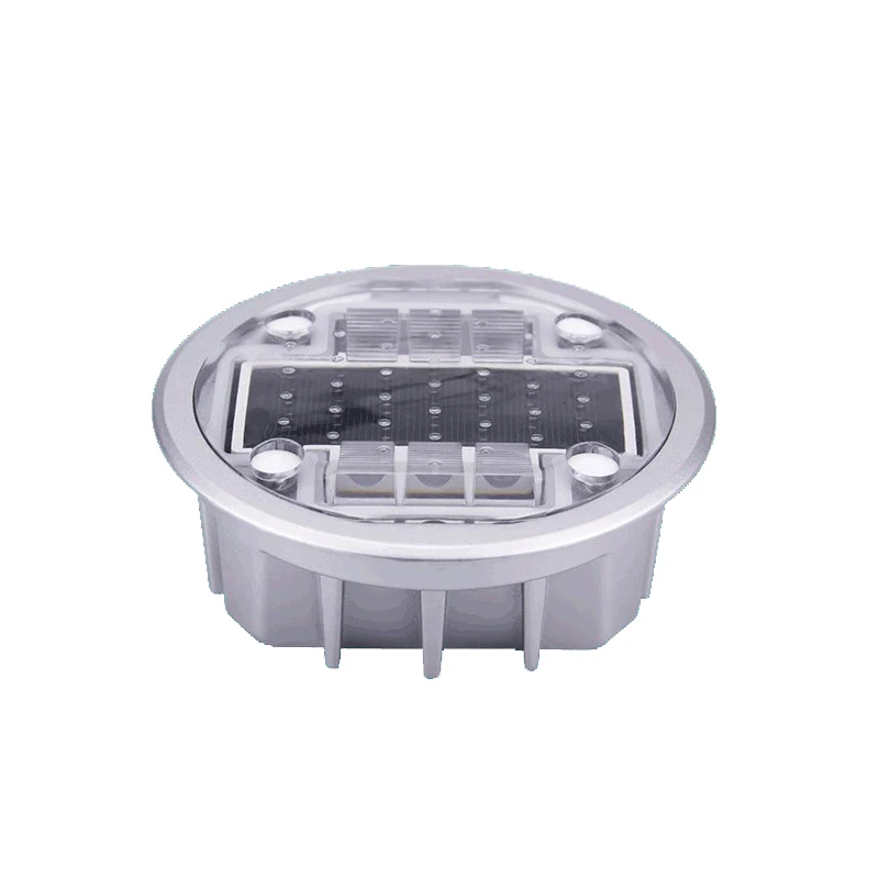 Waterproof 2Hz Flash /Constant On Type Solar Powered Aluminum LED Road Stud Light Used Guide Vehicle Boats Driveways