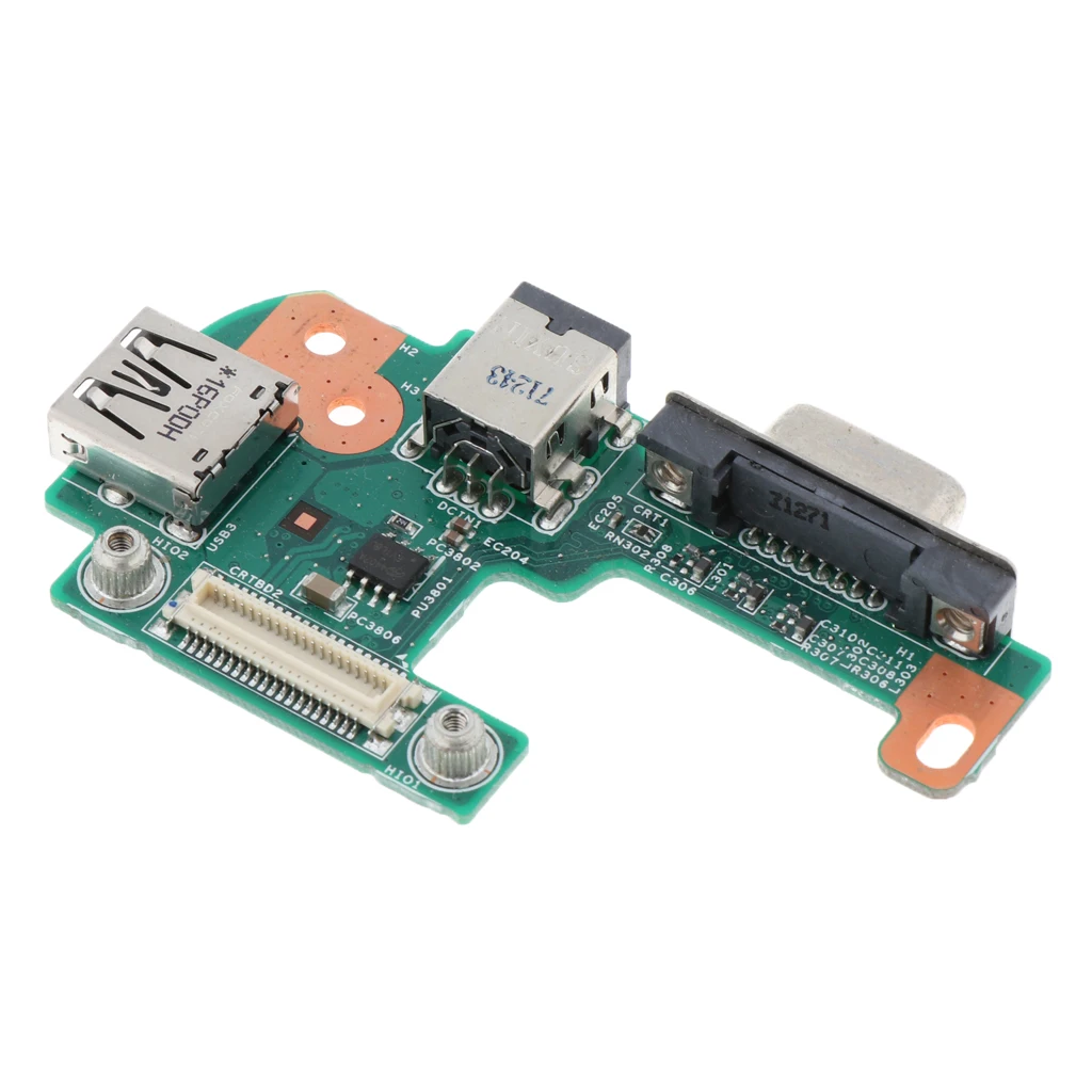 Laptop DC IN Power Charging Jack USB VGA-Out Board Compatible with Dell Inspiron N5110