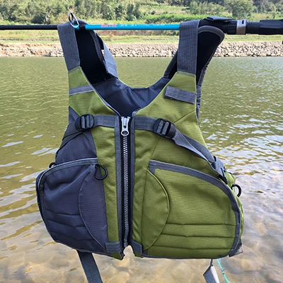 GHOTDA спасательный жилет для рыбалки, защитная куртка, лодка для плавания, рыболовный спортивный жилет - Цвет: Green