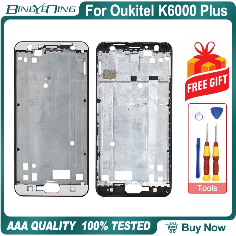 Новинка 100% Оригинальная передняя рамка для Oukitel K6000 Plus крышка корпуса чехол