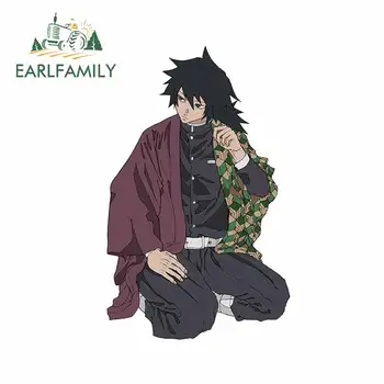 

EARLFAMILY 13cm x 8.3cm for Tomioka Giyuu Decals Waterproof Scratch-proof Car Stickers and Decals Decoration Windows