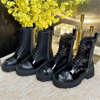 

Women Martin boots Genuine Leather shoes Keep warm in autumn and winter Ankle boots Zipper shoes кроссовки