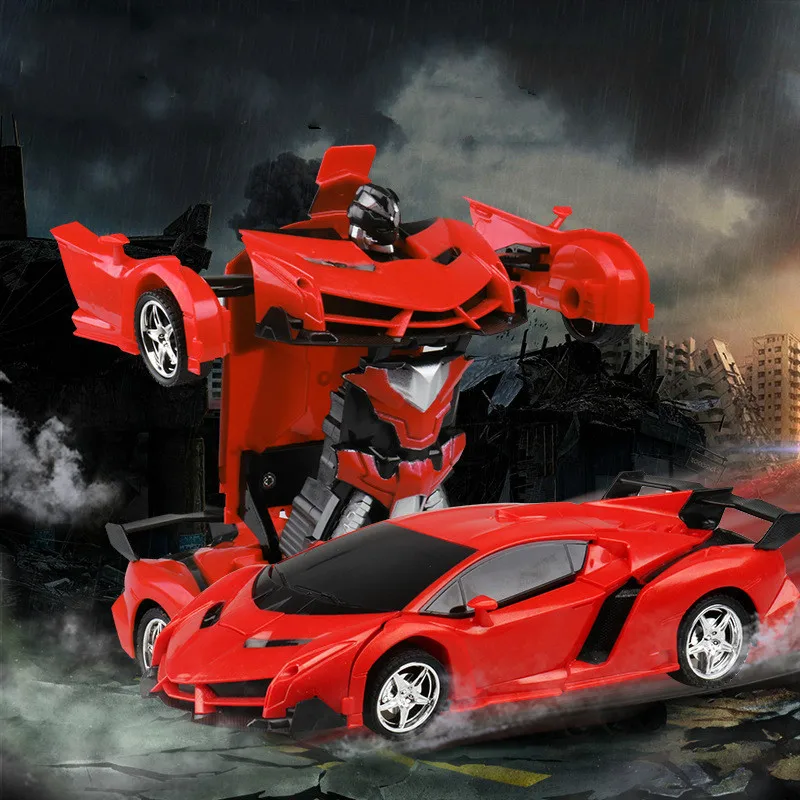 

Remote Control Car Deformation Robot Two-in-one Remote Control Car Sports Car Remote Control Battle Fighting Children' Toy Gift
