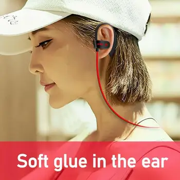 

Bluetooth Wireless Earphones Sport Earbuds Stereo Headset With Mic Earloop Ear-Hook Headphone Handsfree Earpiece For Smart Phone