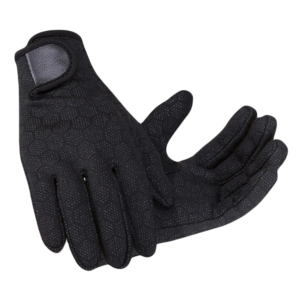 Performance 1.5mm Neoprene Gloves Diving Wetsuit Gloves for Men Women Kids - Warm & Durable - Black