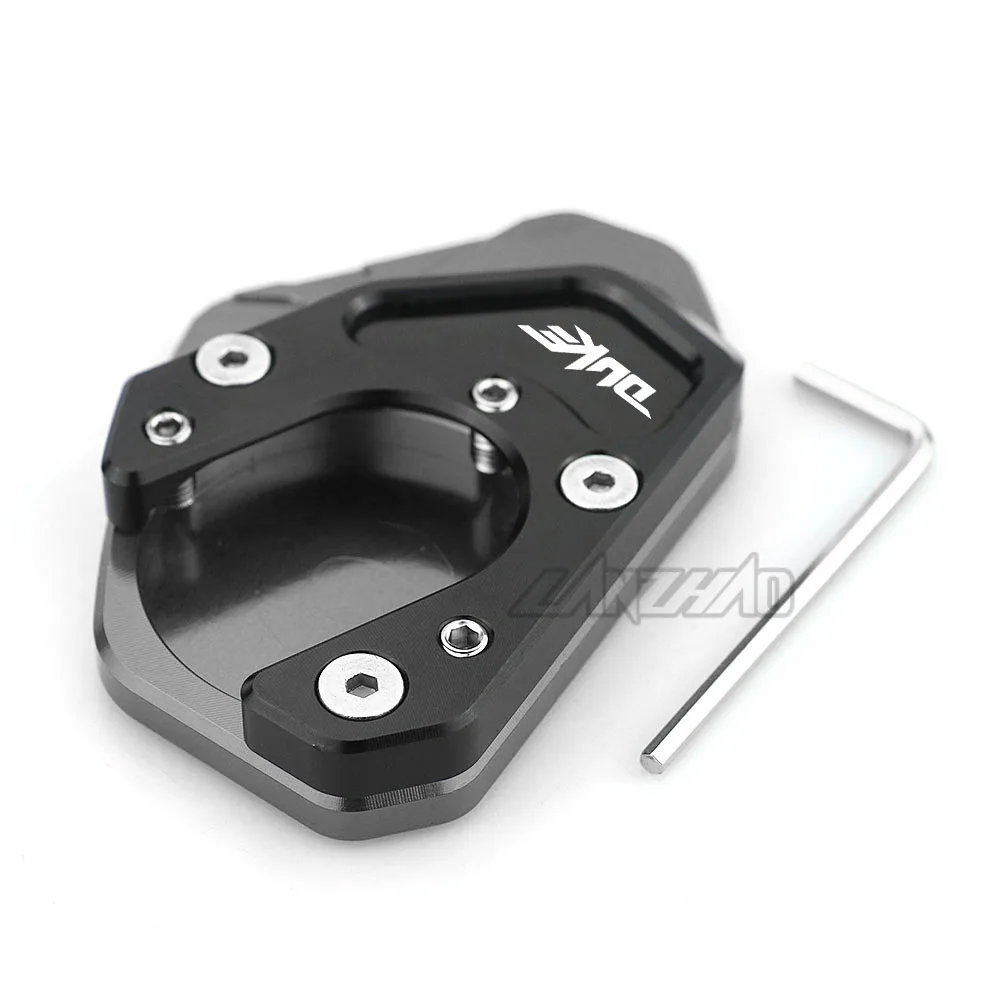 CNC алюминиевый мотоцикл увеличитель боковой стойки Kickstand увеличить пластины Pad аксессуары для KTM Duke 125 200 390 690 SMC - Цвет: M