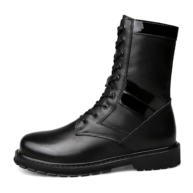

Popular Motocycle Boots winter Warm Combat Boots Big Size Men's Military Boot Army 5#20/10D50