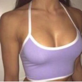 

New Skinny Crop Tops For Women Summer Tank Tops Sexy Tight Bustier Crop Tank Belly Tank Tops Summer Short Vest Hot Sale